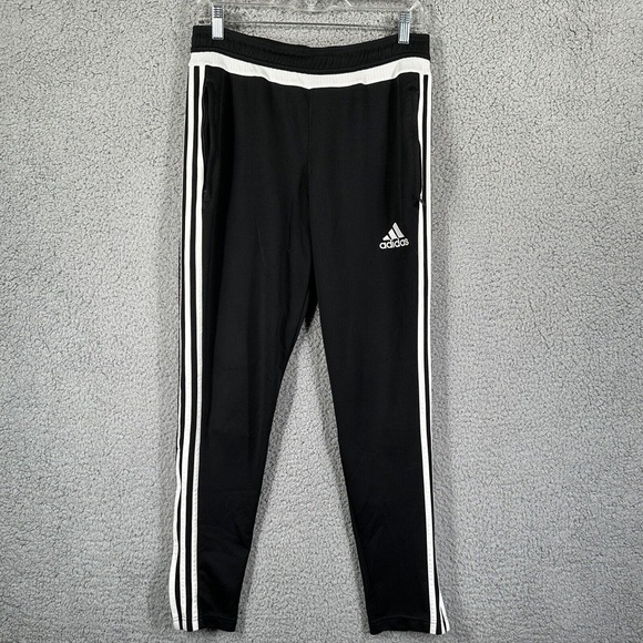 Adidas Women's‎ Climacool Soccer Tiro 15 Black White Side Stripe Pants Size S - Picture 1 of 10